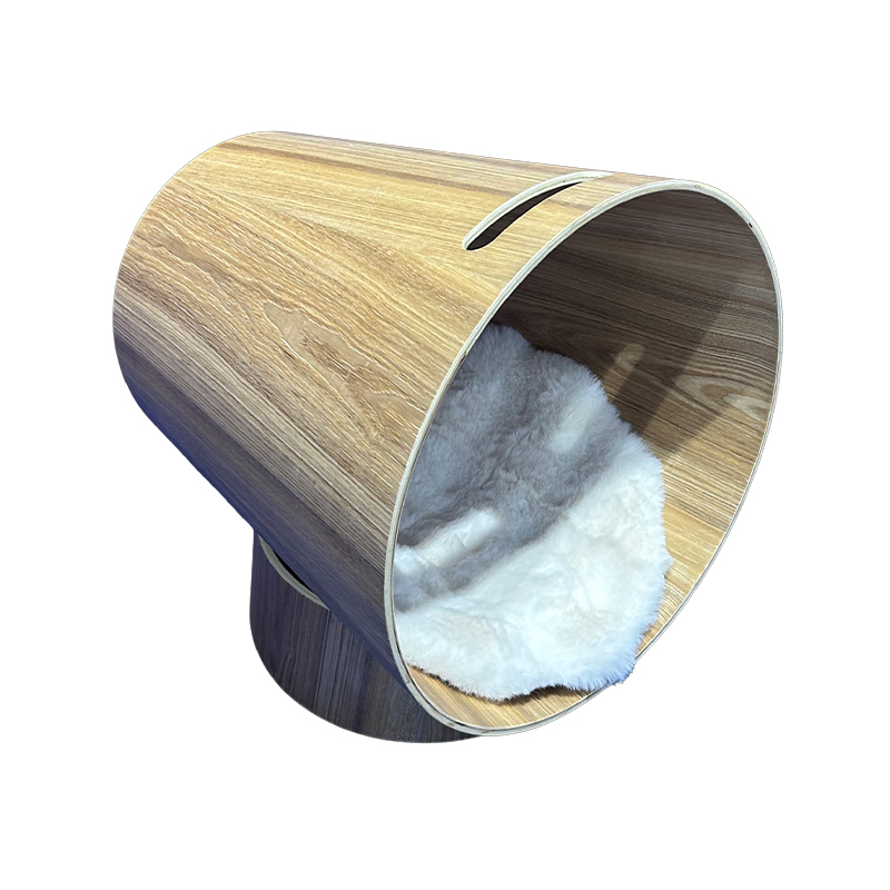 How does a trash can-shaped pet house balance fun and practicality?